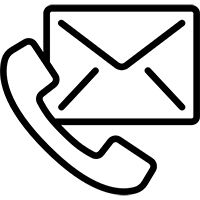 A black silhouette of a person wearing a graduation cap and gown, holding a diploma in one hand.