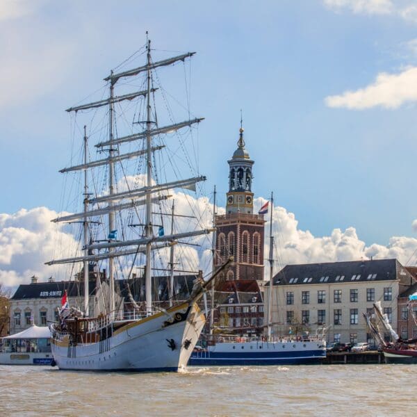 Historic Hanseatic town of Kampen along the IJssel river on a private tour of the Netherlands