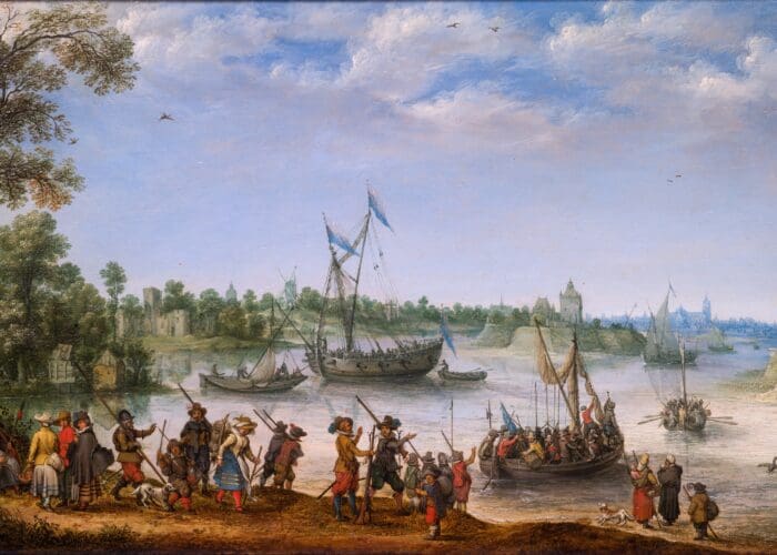 Pilgrims left Holland bound for America.