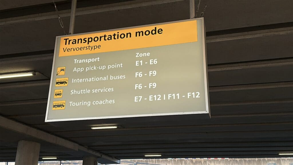 Taxi zone sign