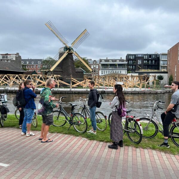 urban bikes and windmill
