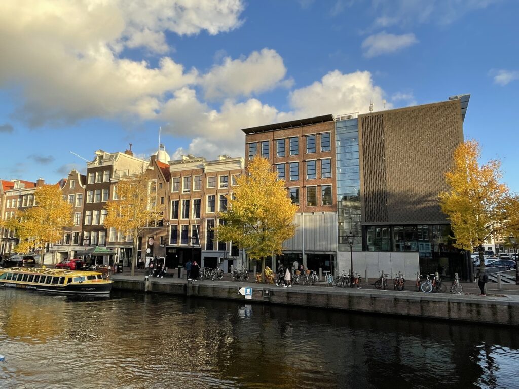 The Anne Frank House on the Prinsengracht canal in Amsterdam, where timed-entry tickets sell out within minutes