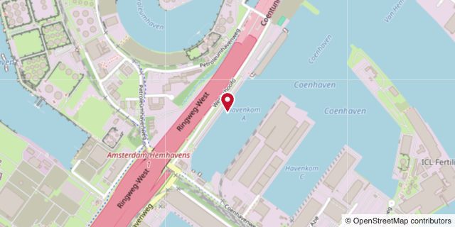 Map of Coenhaven - Westerhoofd river cruise berth