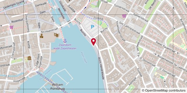 Map of Prins Hendrikkade 1, Zaandam river cruise berth