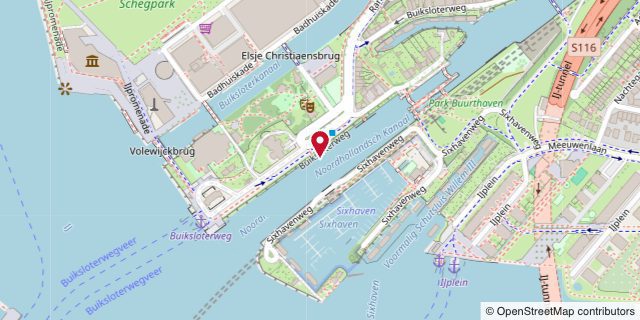 Map of Tolhuis - LP 1-2 river cruise berth